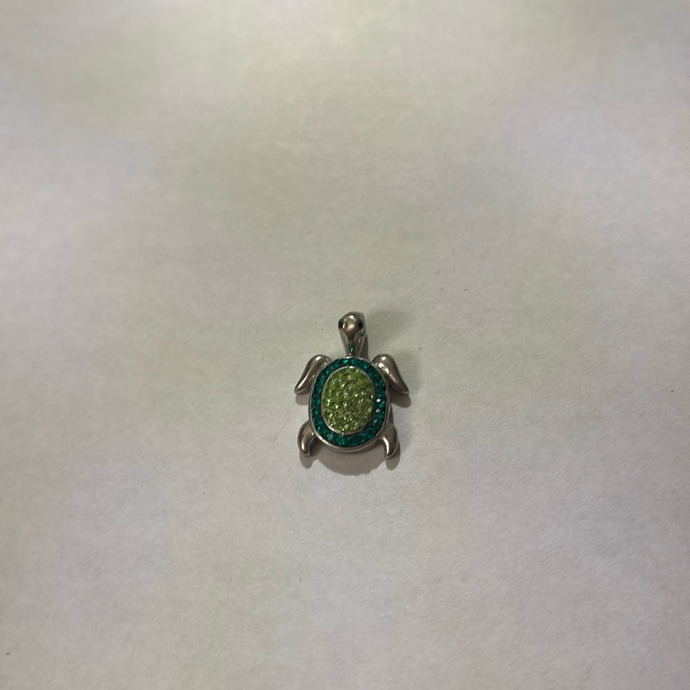 Turtle Rhinestone Pendant